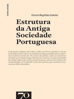 cover image of Estrutura da antiga sociedade portuguesa